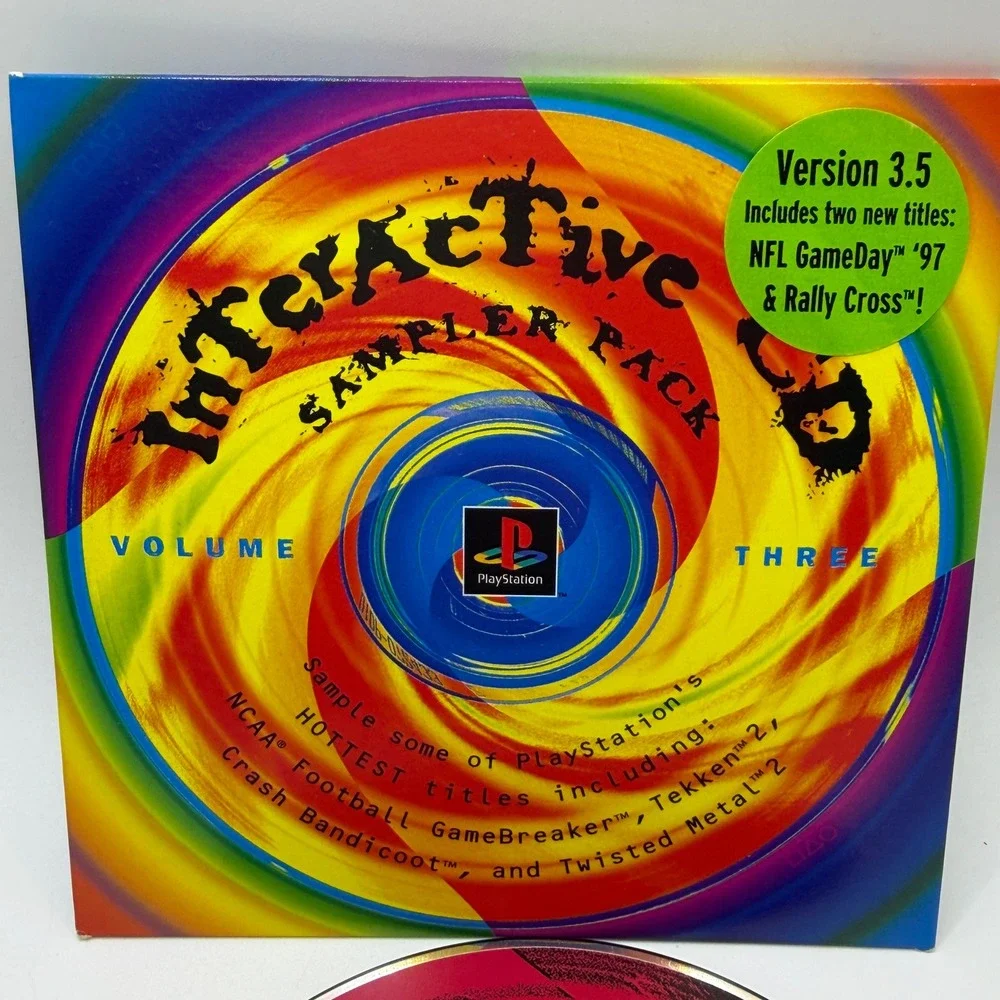 PlayStation Unisex OS Sampler Pack‎ Vol 3 SCUS-94966 Retro 90s Gaming Demo Disc